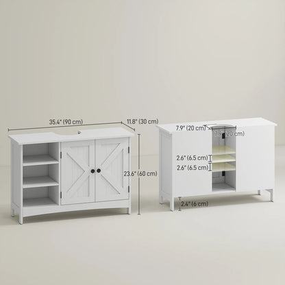 Bathroom Vanity Cabinet, Under Sink Storage, Double Doors, White Sink Cabinets at Gallery Canada