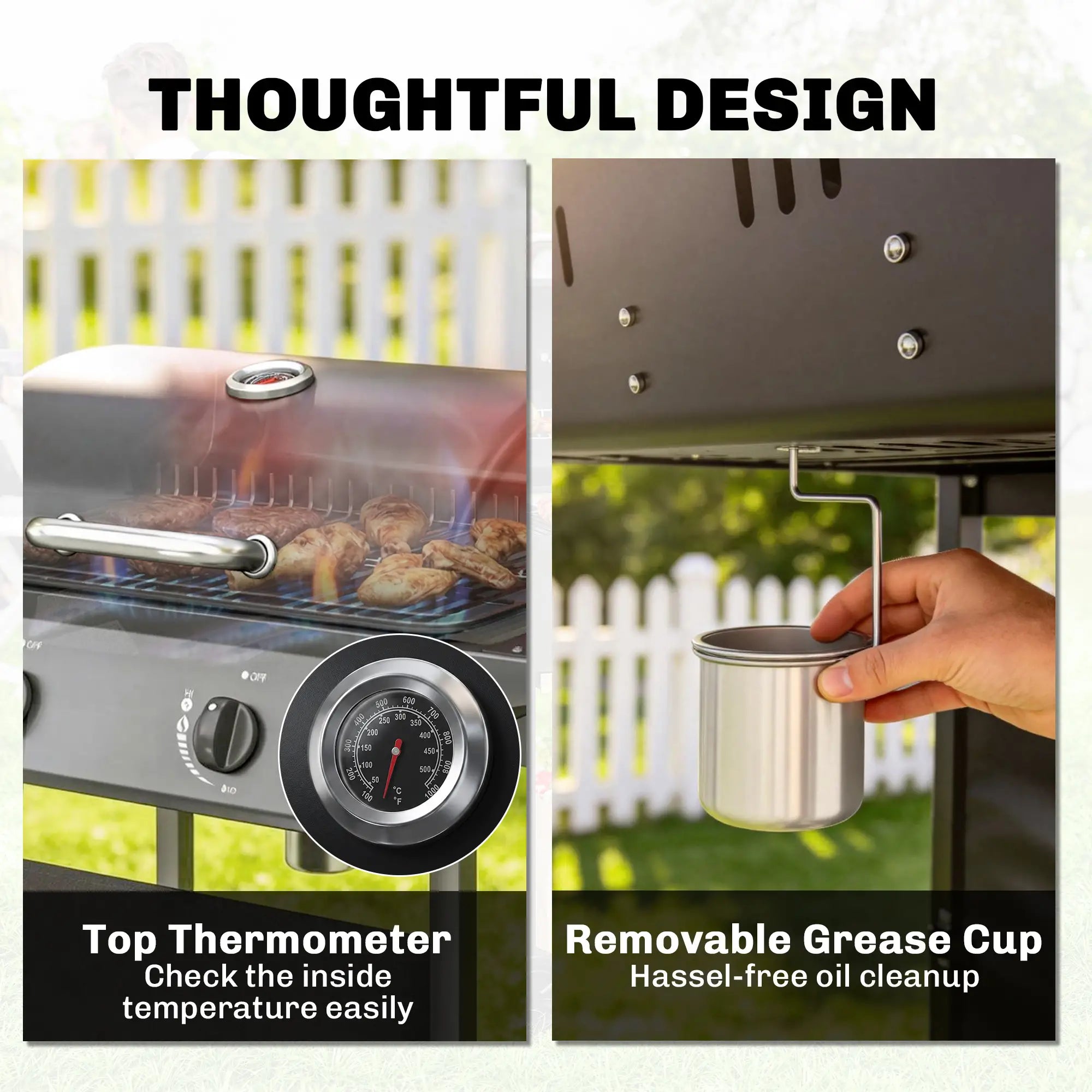 2-Burner Propane Gas Grill, 18000 BTU, Black Propane Gas Grills at Gallery Canada