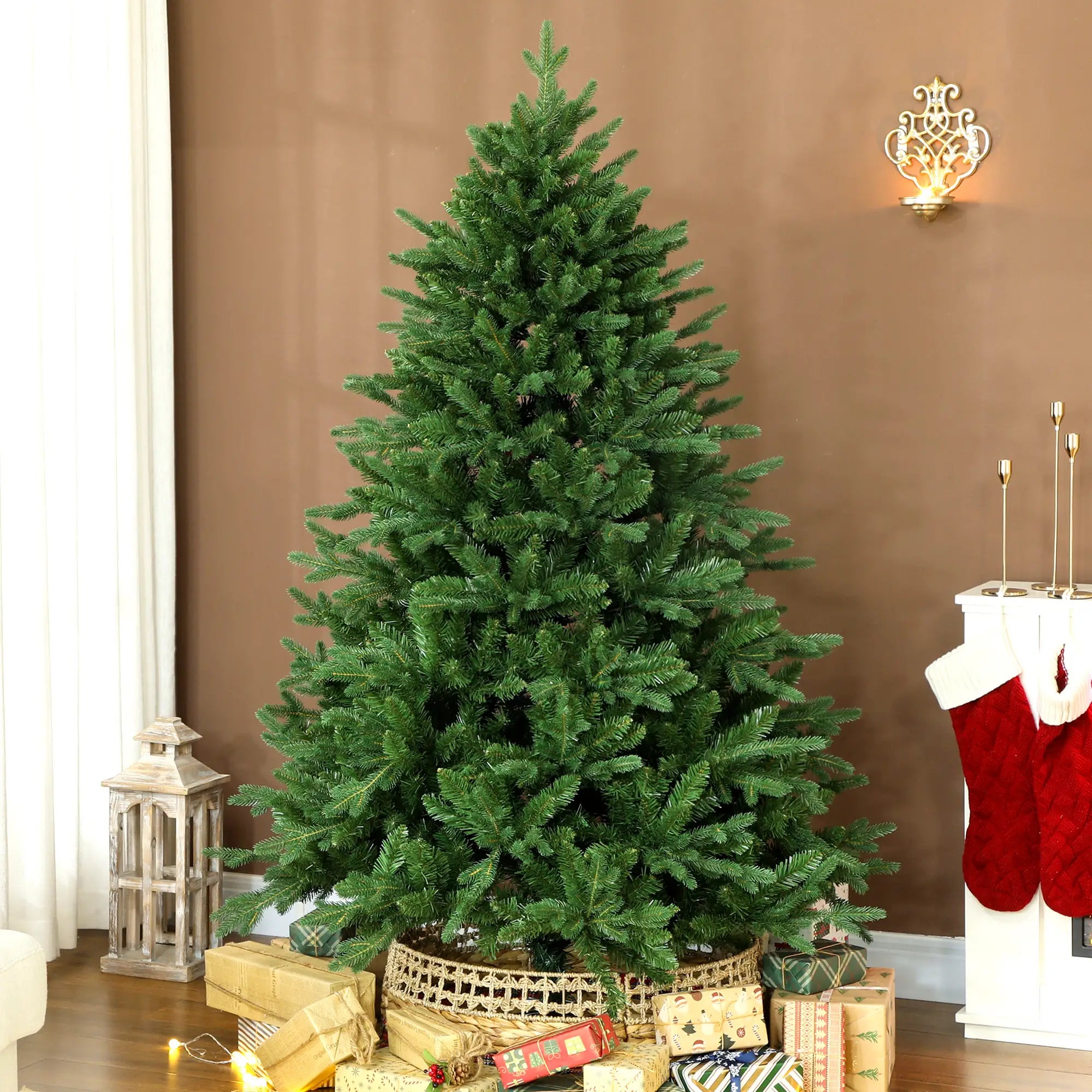 6.5ft Christmas Tree, Synchronized LEDs, DIY, Frasier Fir, Remote, Timer Artificial Christmas Trees at Gallery Canada
