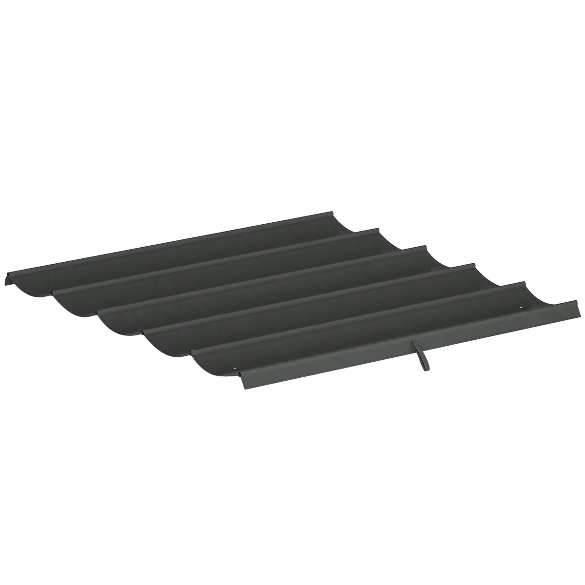 Retractable Pergola Canopy Replacement, 10' x 10', Dark Grey Gazebo Canopy Replacement Dark Grey at Gallery Canada