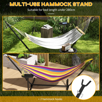 10' Hammock Stand With Side Tray, Steel Frame, Black Hammock Stands at Gallery Canada