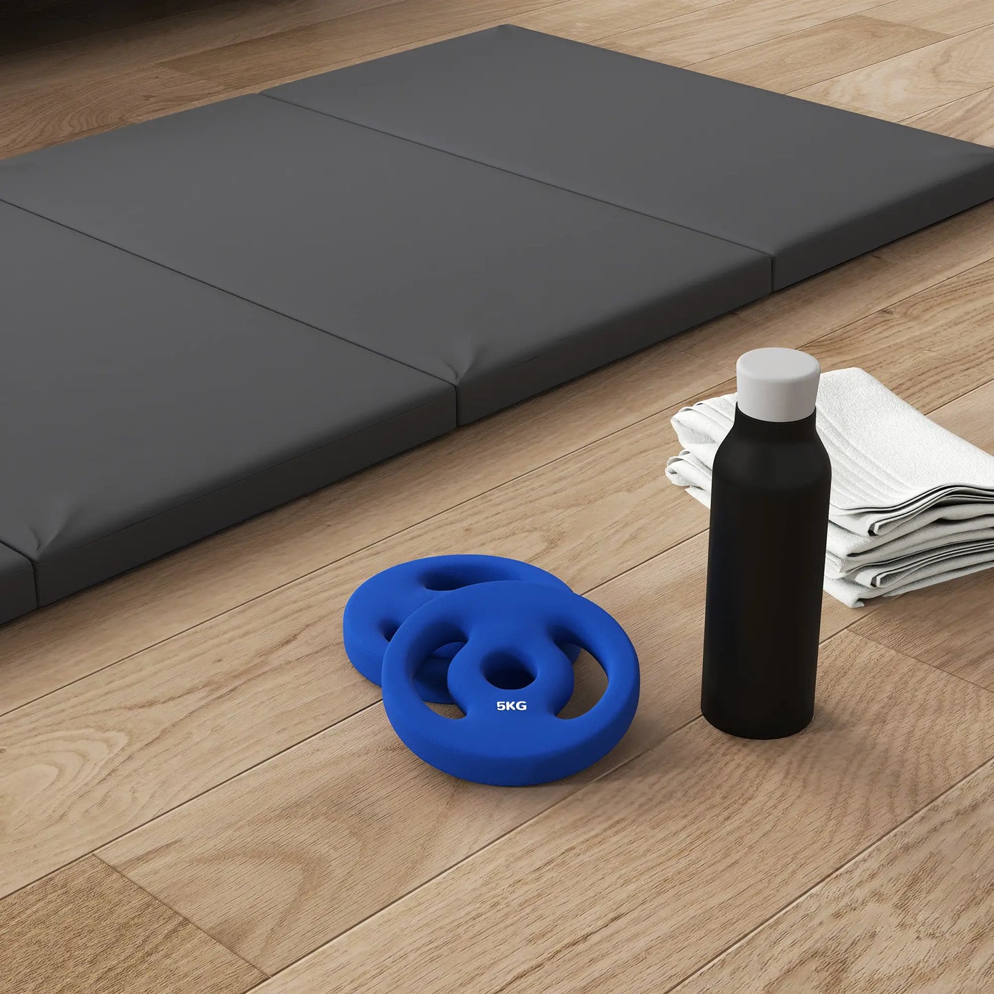 2 x 11lbs Standard Weight Plates, 1" Holes, Easy-Grip Handles Dumbbells & Barbells at Gallery Canada