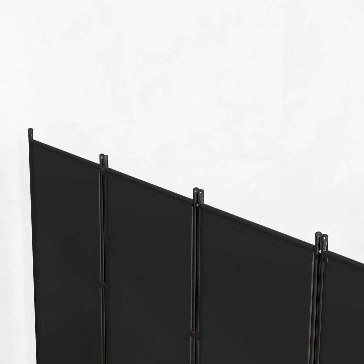 6 Panel Folding Room Divider, UV30+ Privacy Screen, Black Side Awnings at Gallery Canada