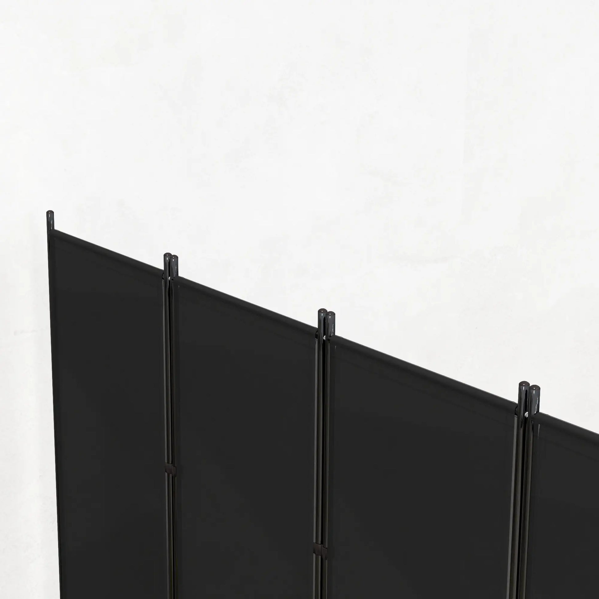 6 Panel Folding Room Divider, UV30+ Privacy Screen, Black Side Awnings at Gallery Canada