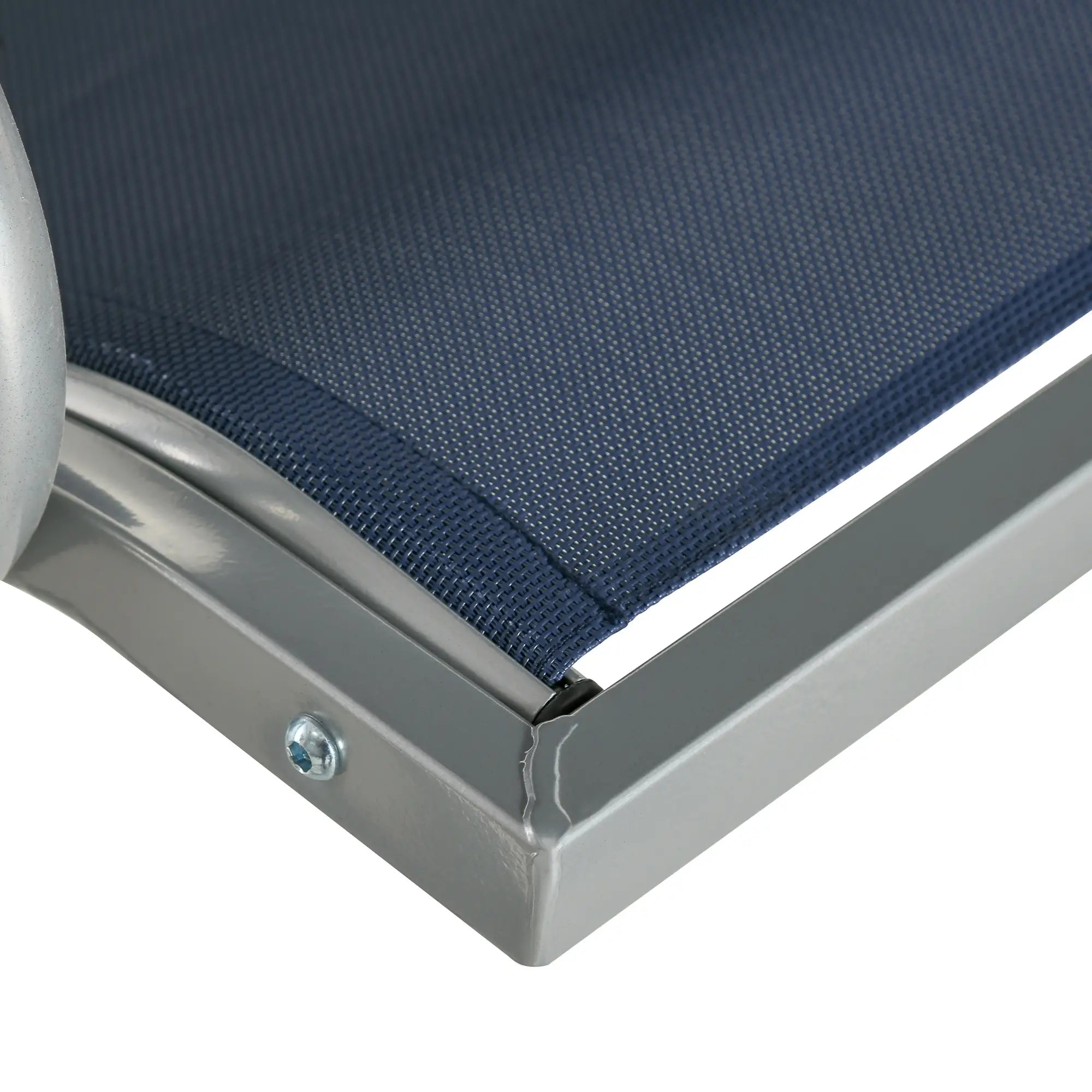 3-Seater Outdoor Swing Bench, Adjustable Canopy, Dark Blue Porch Swings with Canopy at Gallery Canada