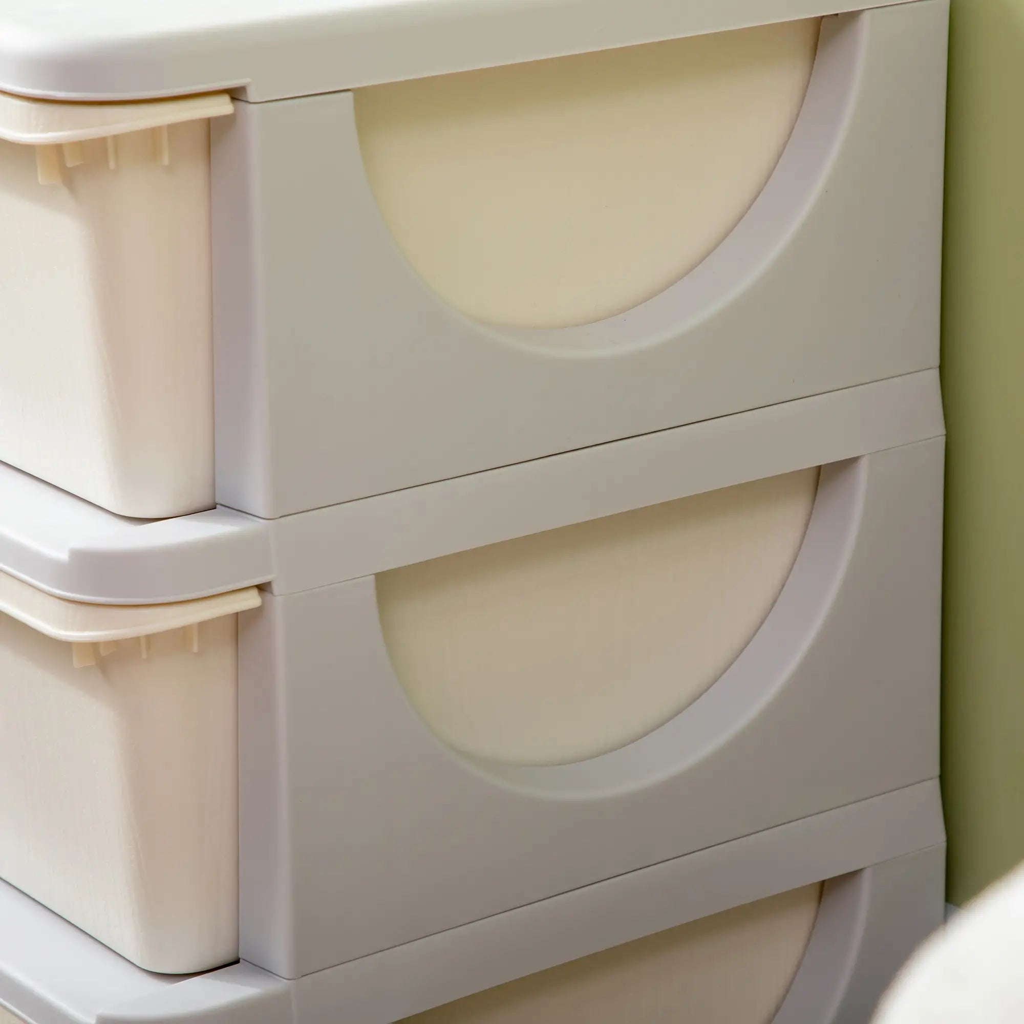 3 Tier Kids Toy Organizer, 3 Plastic Drawers, Cream White Baby & Kids Storage at Gallery Canada