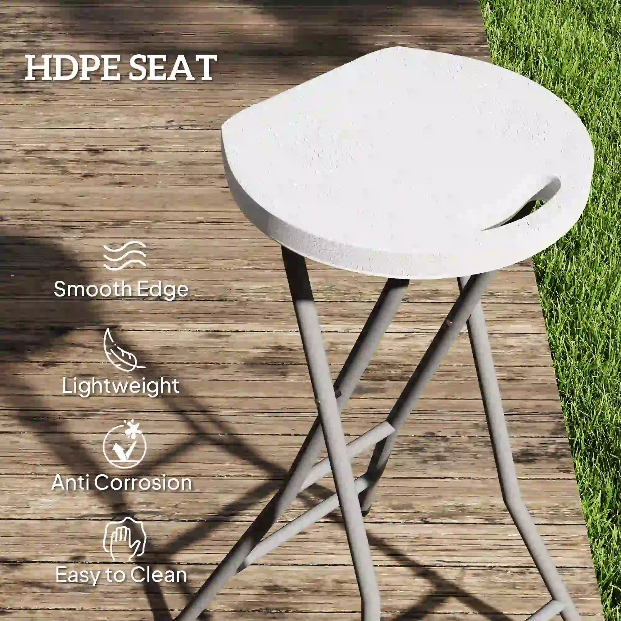 Set of 4 Folding Bar Stools, 29