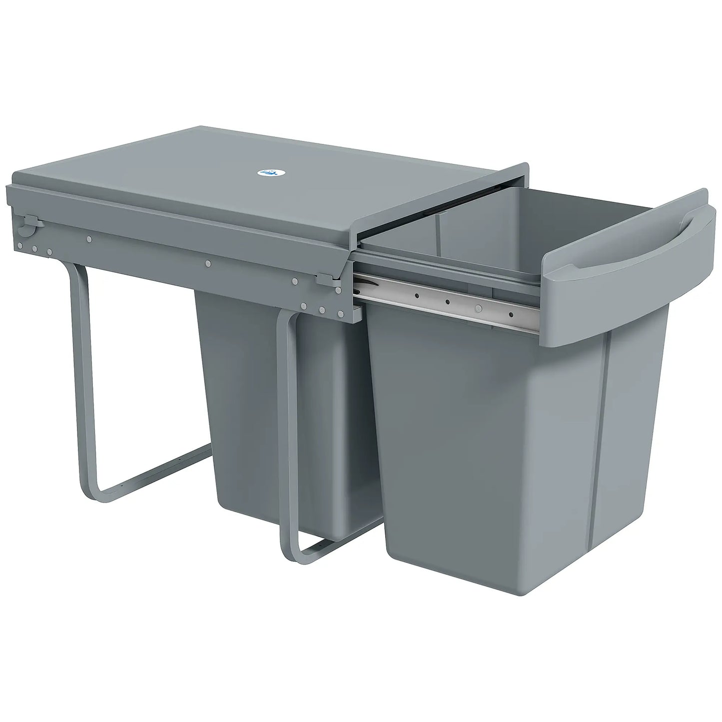 Pull Out Trash Can Under Cabinet, 10.6 Gallon, Grey Household Supplies at Gallery Canada