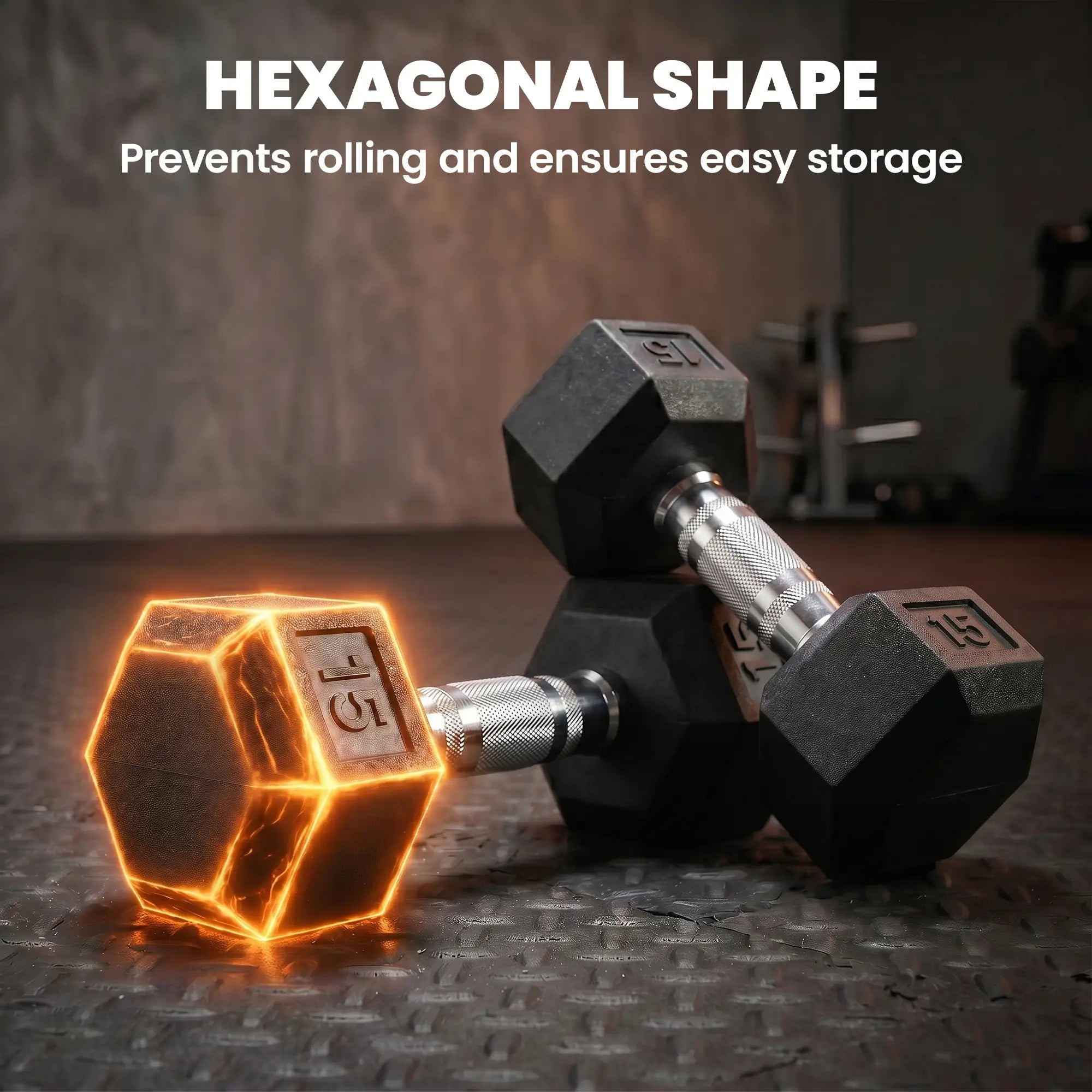 Rubber Dumbbells Weight Set, 30lbs, 2 x 15lbs, Black Dumbbells & Barbells at Gallery Canada