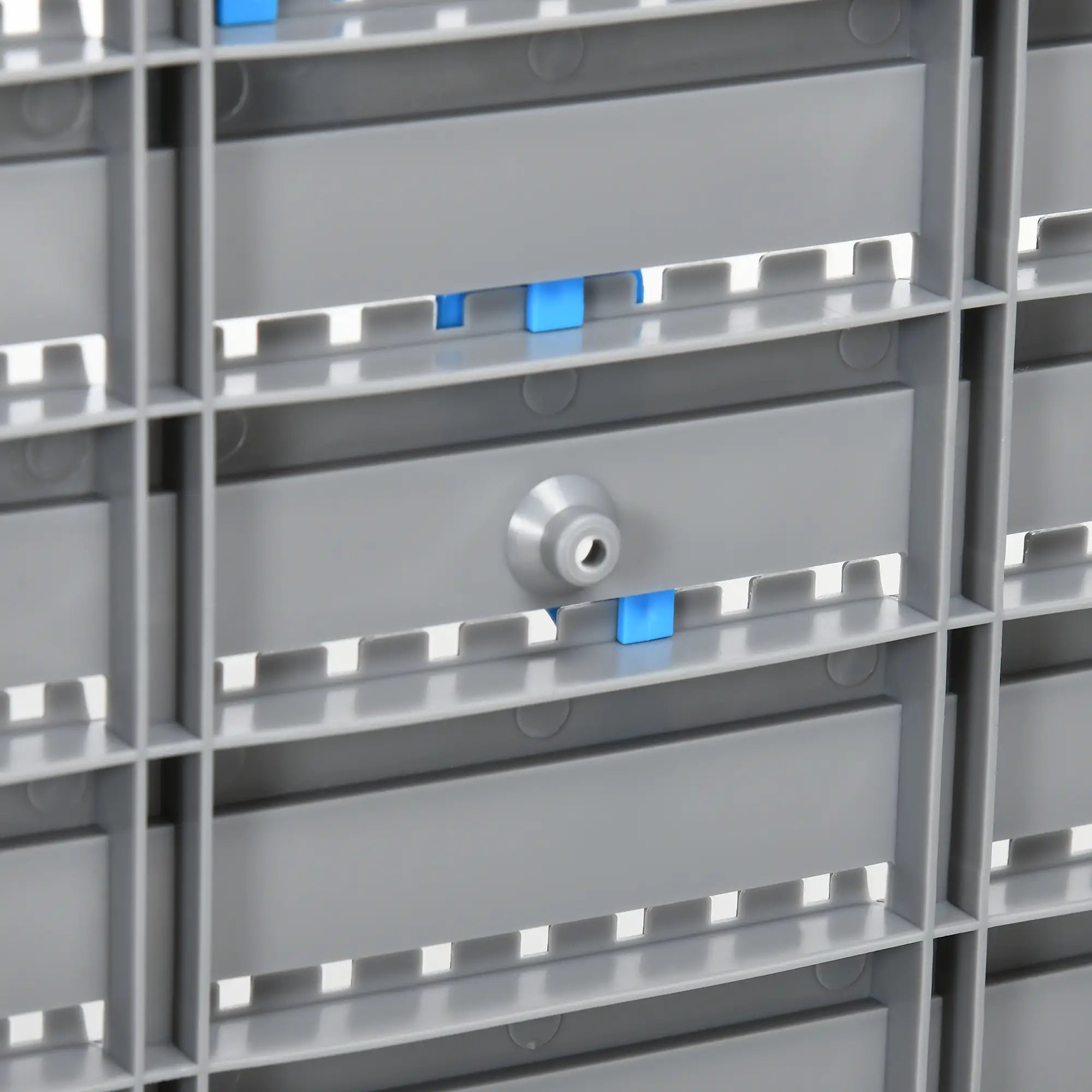 54 Piece Pegboard Shelf Tool Organizer, Wall Mounted, 50 Hooks, Blue Tool Organizers at Gallery Canada