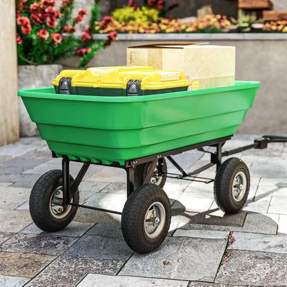 Set Of 2 Pneumatic Wheels, 10" Wheelbarrow Wheels Replacement, Black Garden Accessories at Gallery Canada