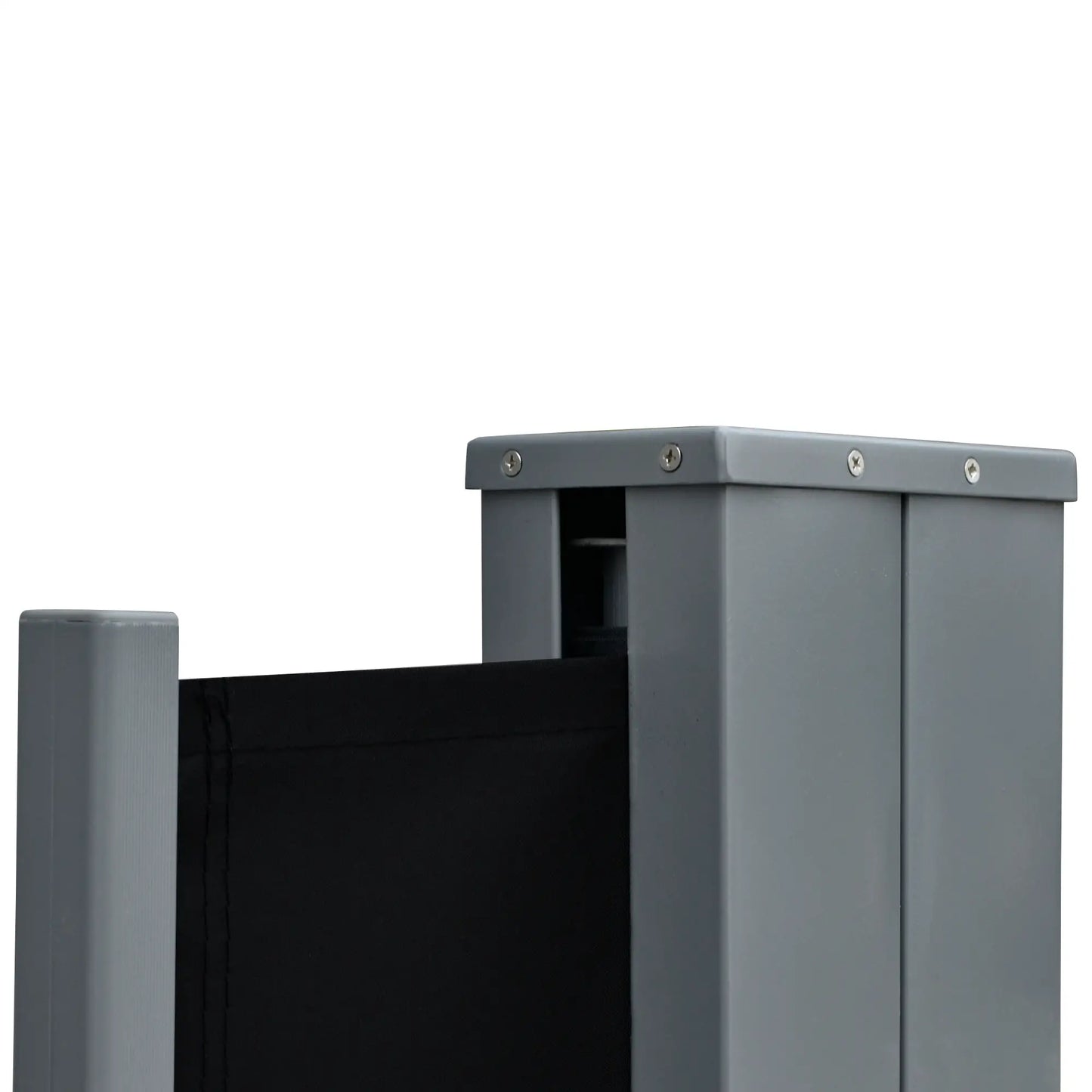 Retractable Double Side Awning, Folding Privacy Screen, Black Side Awnings at Gallery Canada