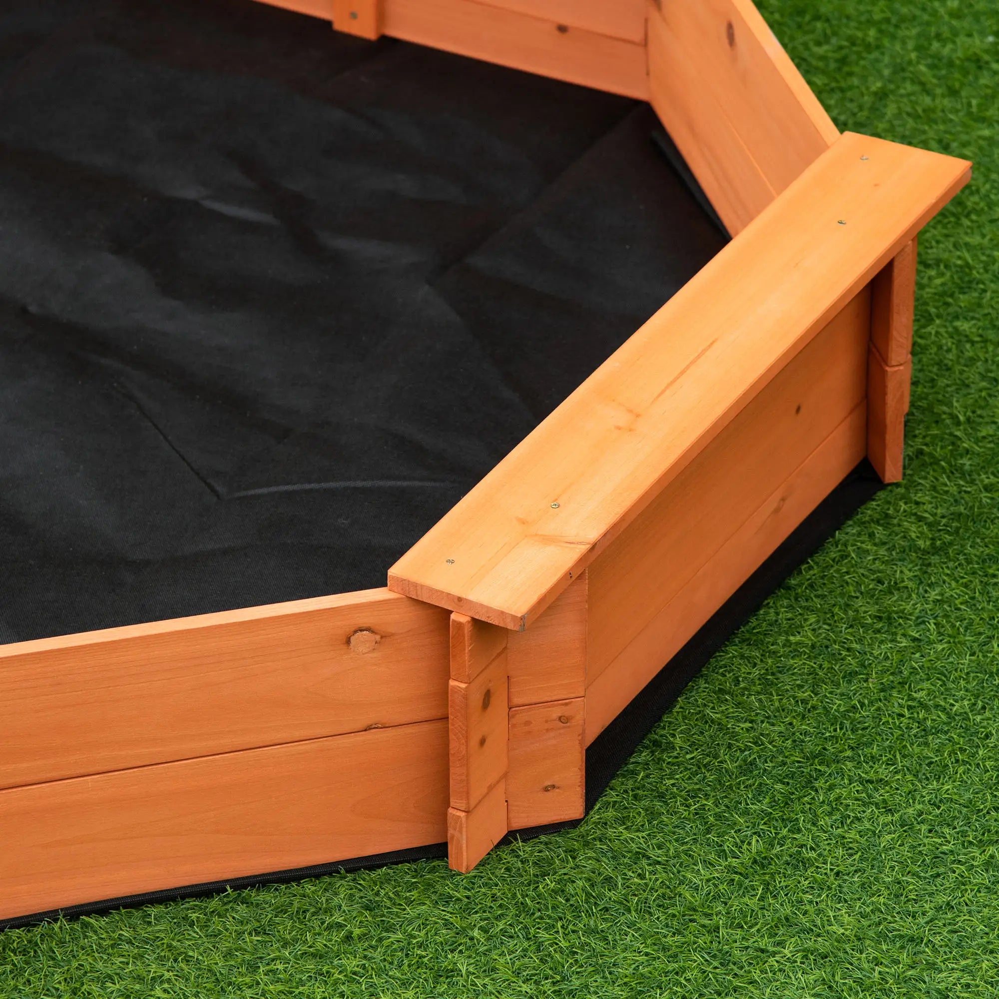 Kids Sandbox with Cover, Seat, 55