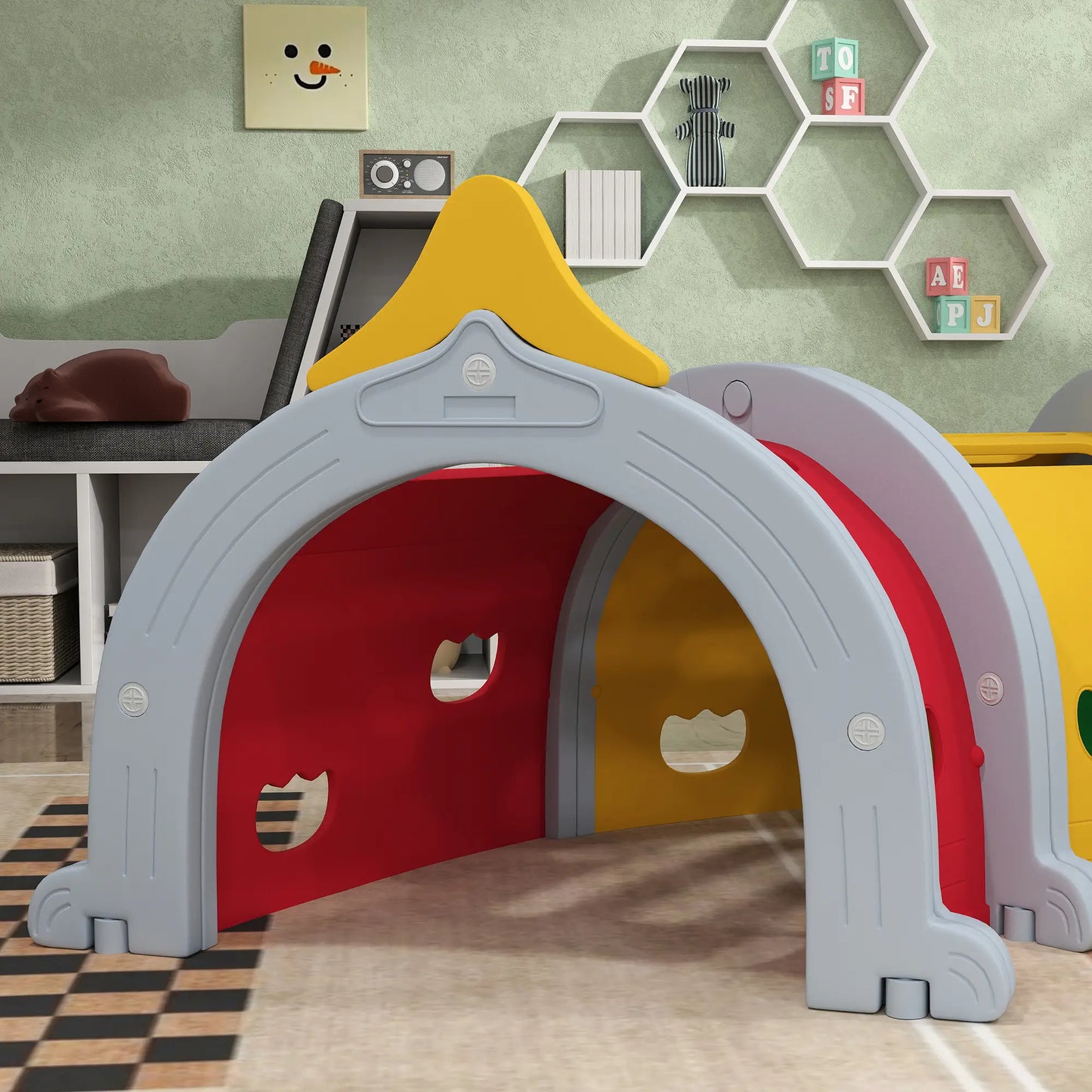 Lion Design Tunnel for Kids, 3-6 Years, Multicoloured Children's Play Tunnels at Gallery Canada
