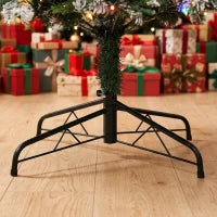 Sapin de Noël de 9 pieds floqué et pré-éclairé, épicéa, double couleur, télécommande, double couleur