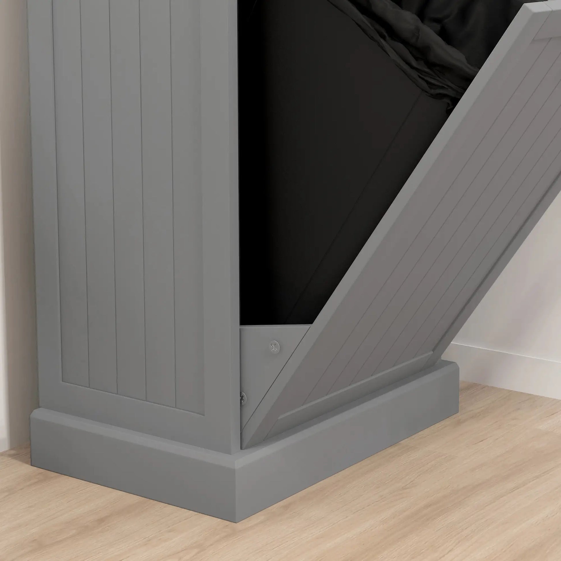 Kitchen Tilt Out Trash Bin Cabinet, Free Standing, Grey Storage Cabinets at Gallery Canada