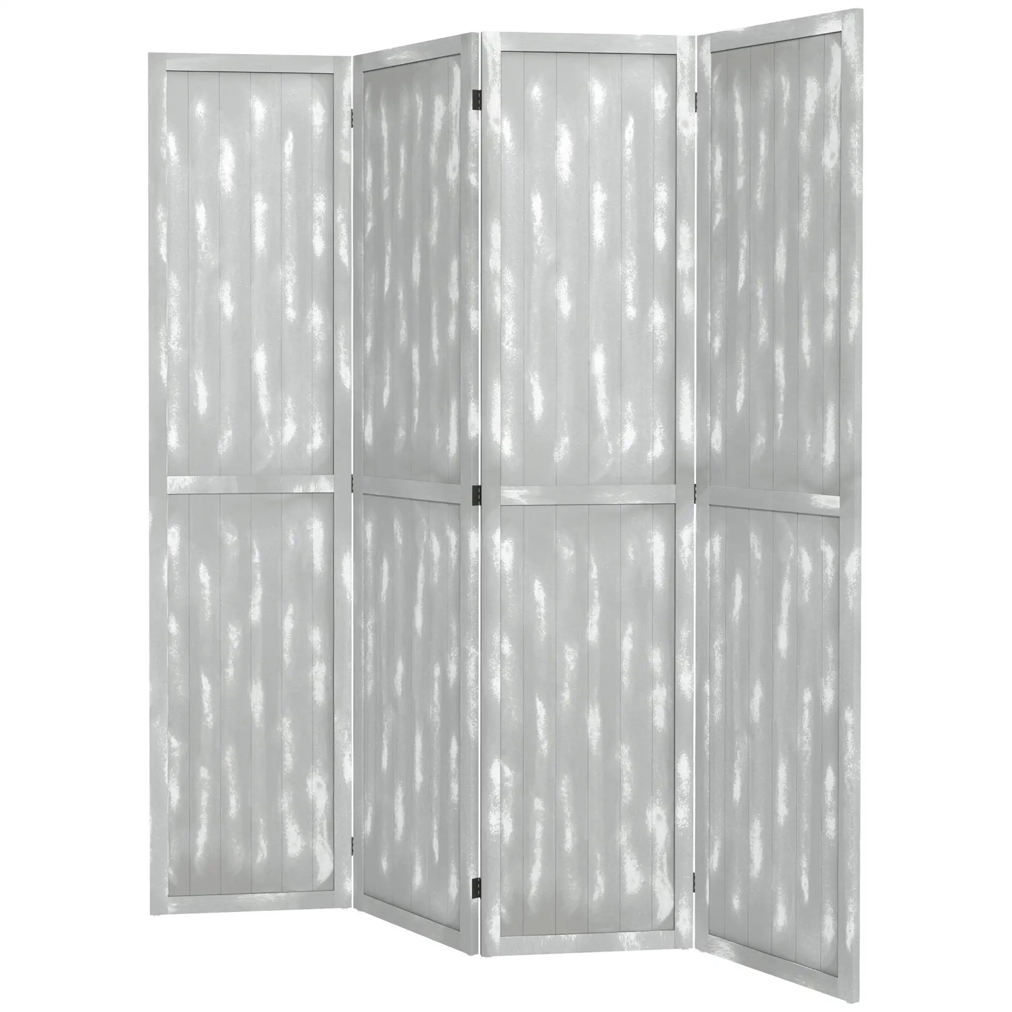 Foldable Screen Divider, 5.5', for Bedroom Office, Grey Room Dividers Grey at Gallery Canada