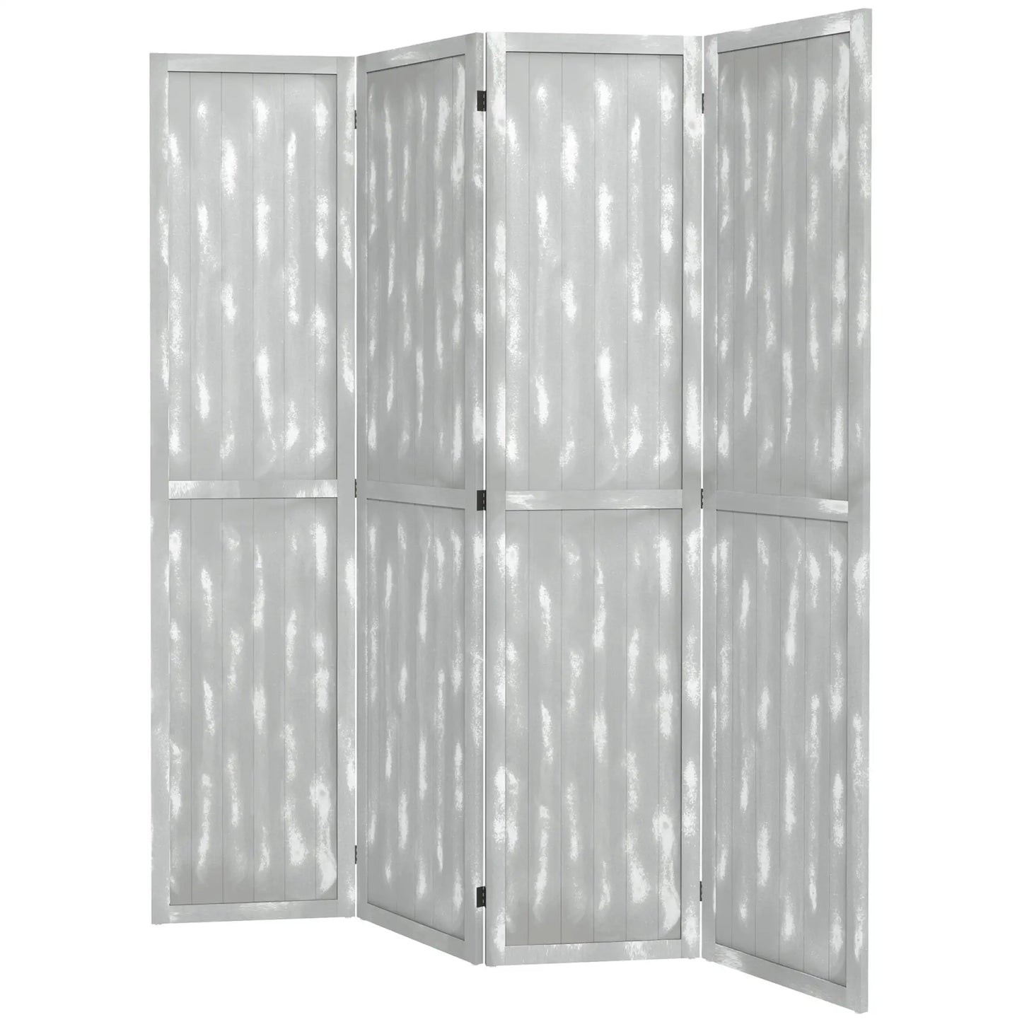 Foldable Screen Divider, 5.5', for Bedroom Office, Grey Room Dividers Grey at Gallery Canada
