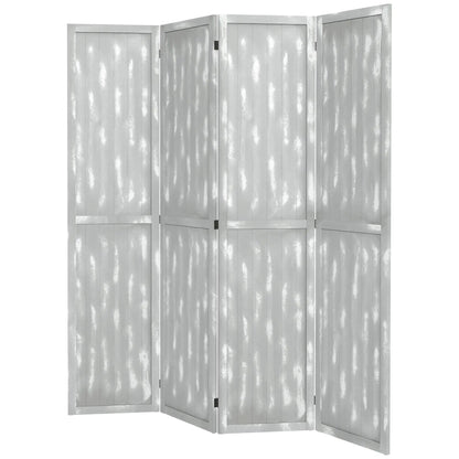 Foldable Screen Divider, 5.5', for Bedroom Office, Grey Room Dividers Grey at Gallery Canada