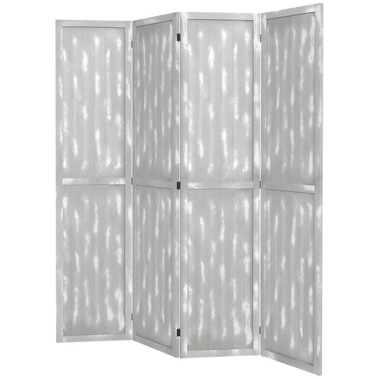 Foldable Screen Divider, 5.5', for Bedroom Office, Grey Room Dividers Grey at Gallery Canada