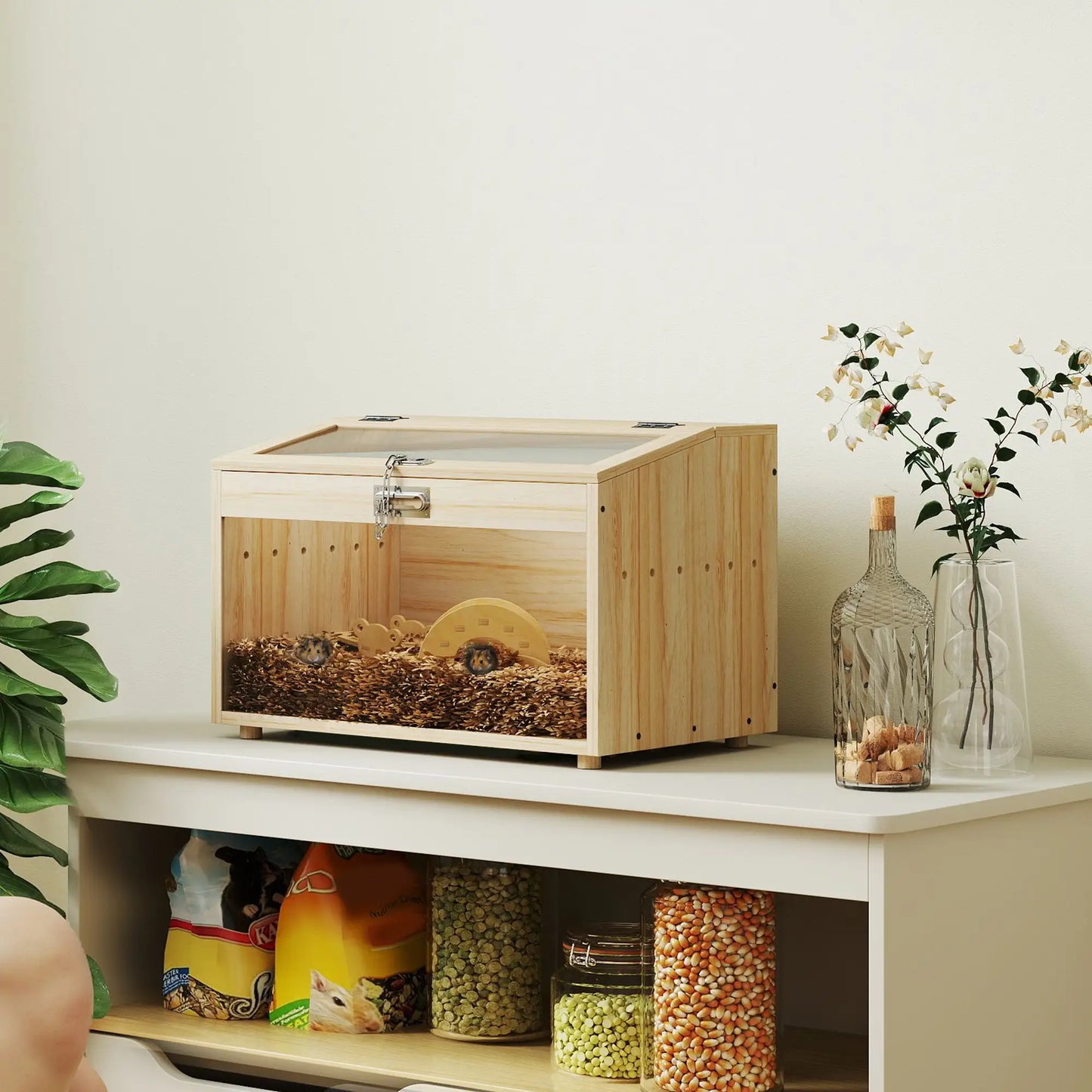 22"L Hamster Cage, Openable Top, Acrylic Windows, Small Animal Cage Hamster Cages at Gallery Canada