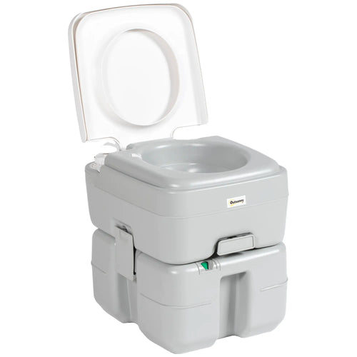 5.3 Gallon Portable Toilet, Level Indicator, Anti-Leak Pump, Camping, RV