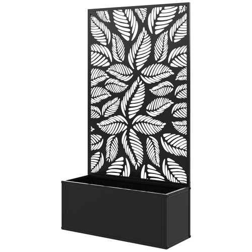 Metal Raised Garden Bed, Privacy Panel, Freestanding or Wall Mounted Planter Box