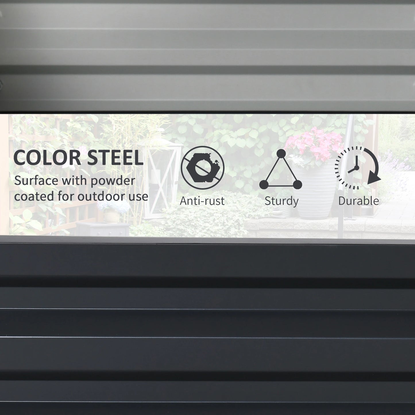 4' x 4' x 1' Galvanized Steel Raised Garden Bed, Grey Galvanized Planter Boxes at Gallery Canada