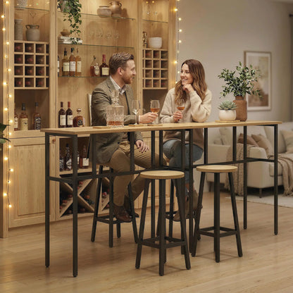 Bar Table Set of 6, Grey-Brown Bar Sets at Gallery Canada