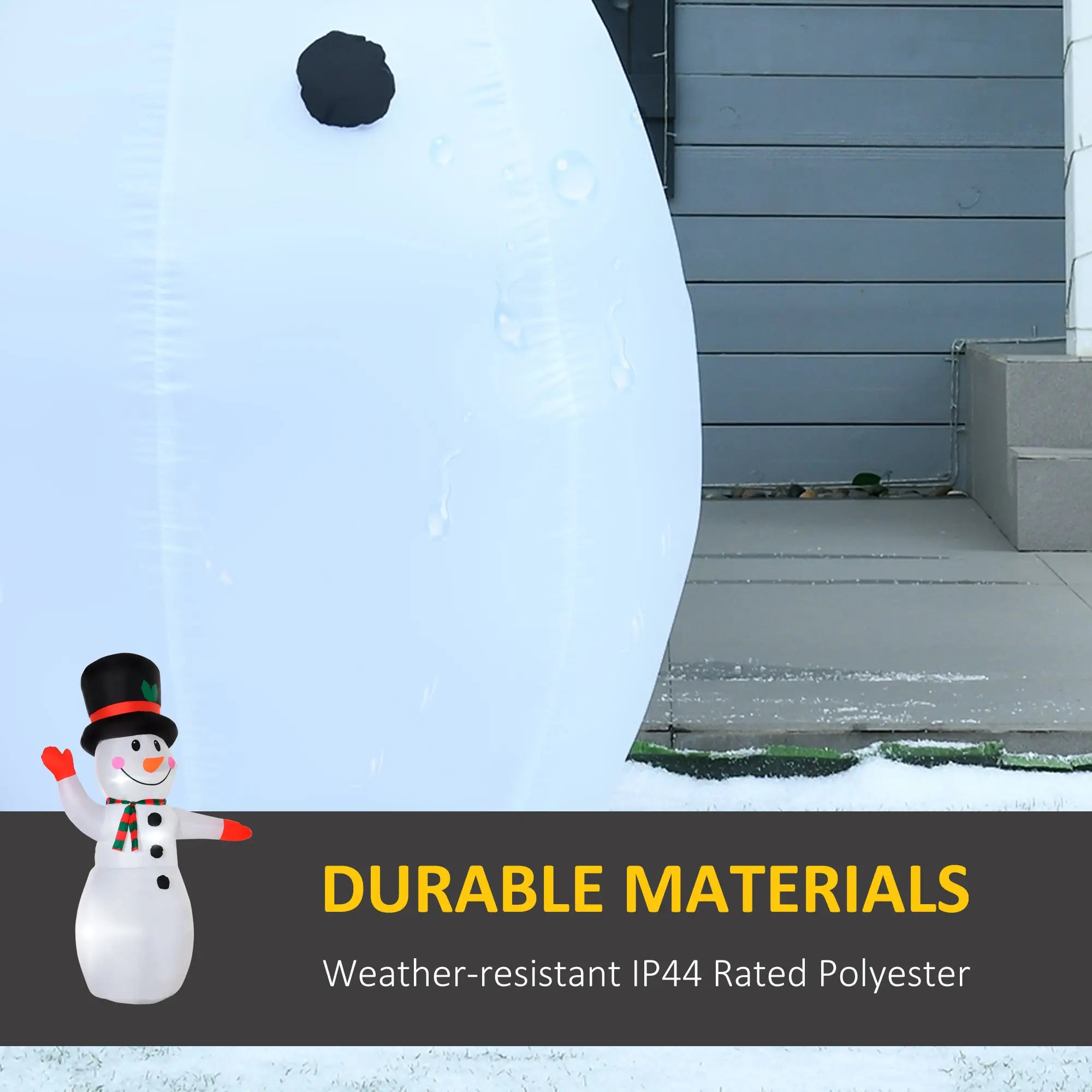 8 Ft Outdoor Lighted Inflatable Christmas Decoration, Waving Snowman Christmas Inflatables at Gallery Canada