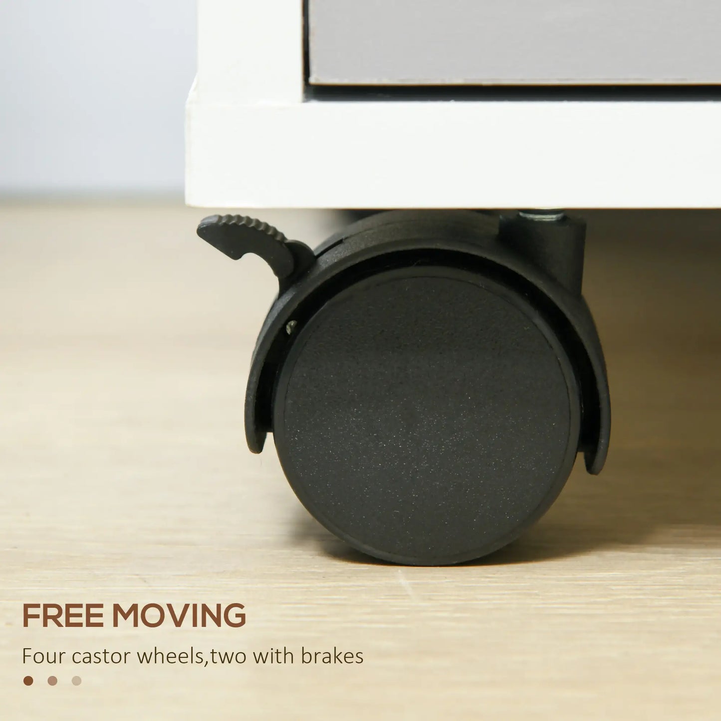 3 Drawer File Cabinet with Wheels, Vertical, Lock, Grey Office Cabinets & Cupboards at Gallery Canada