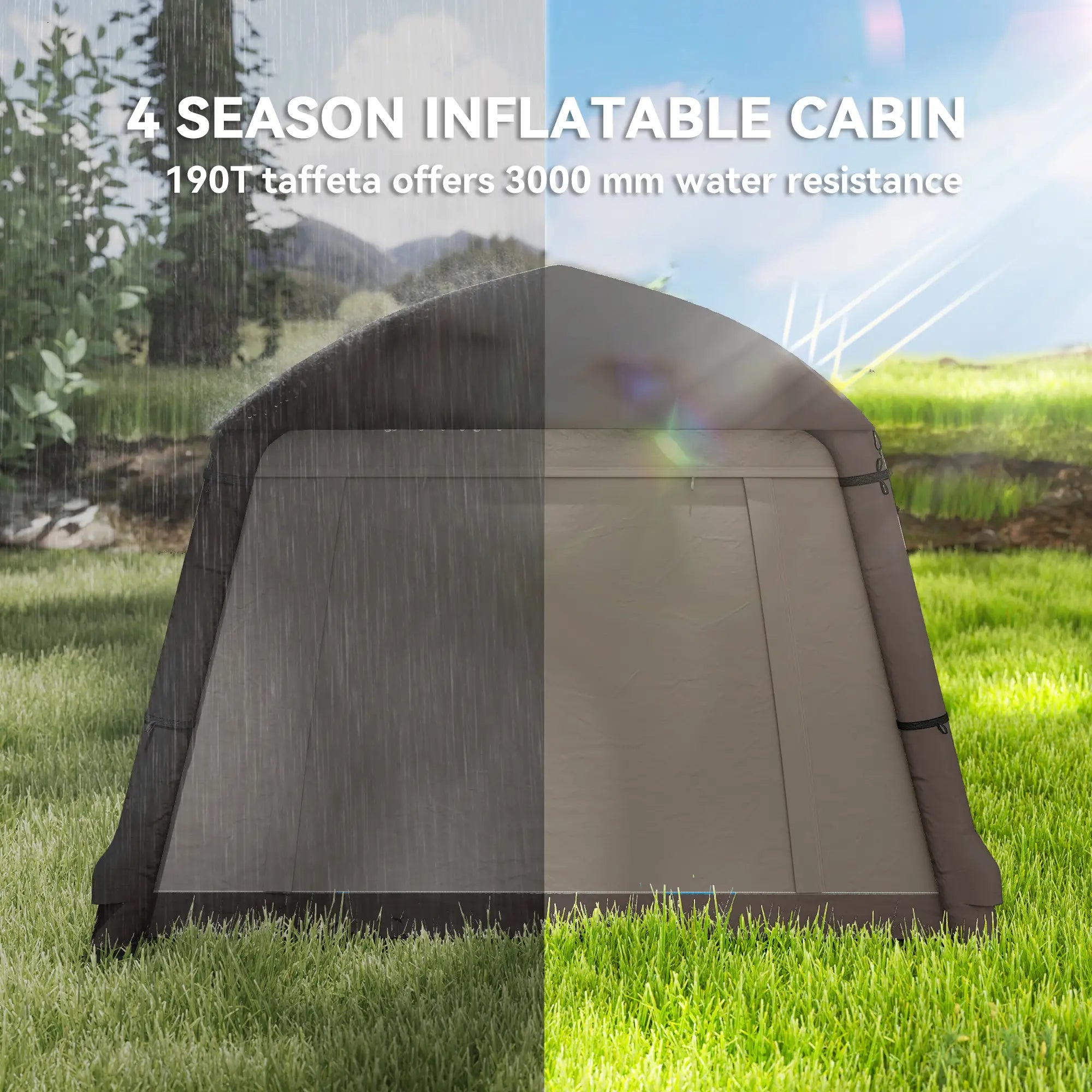 Inflatable Camping Tent, 1-2 Person, Khaki and Brown Camping Tents at Gallery Canada