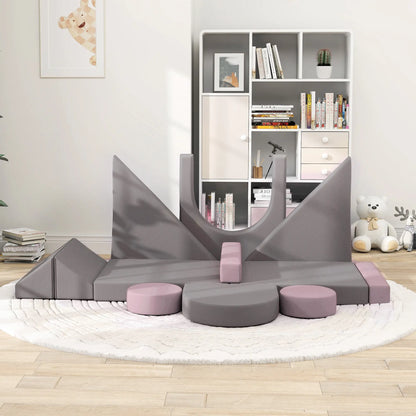 12-Piece Modular Kids Play Couch, Convertible Sofa, Grey Kids Chairs & Seating at Gallery Canada