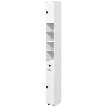 71" Tall Bathroom Storage Cabinet, Adjustable Shelves, 2 Door, White Bathroom Cabinets White at Gallery Canada