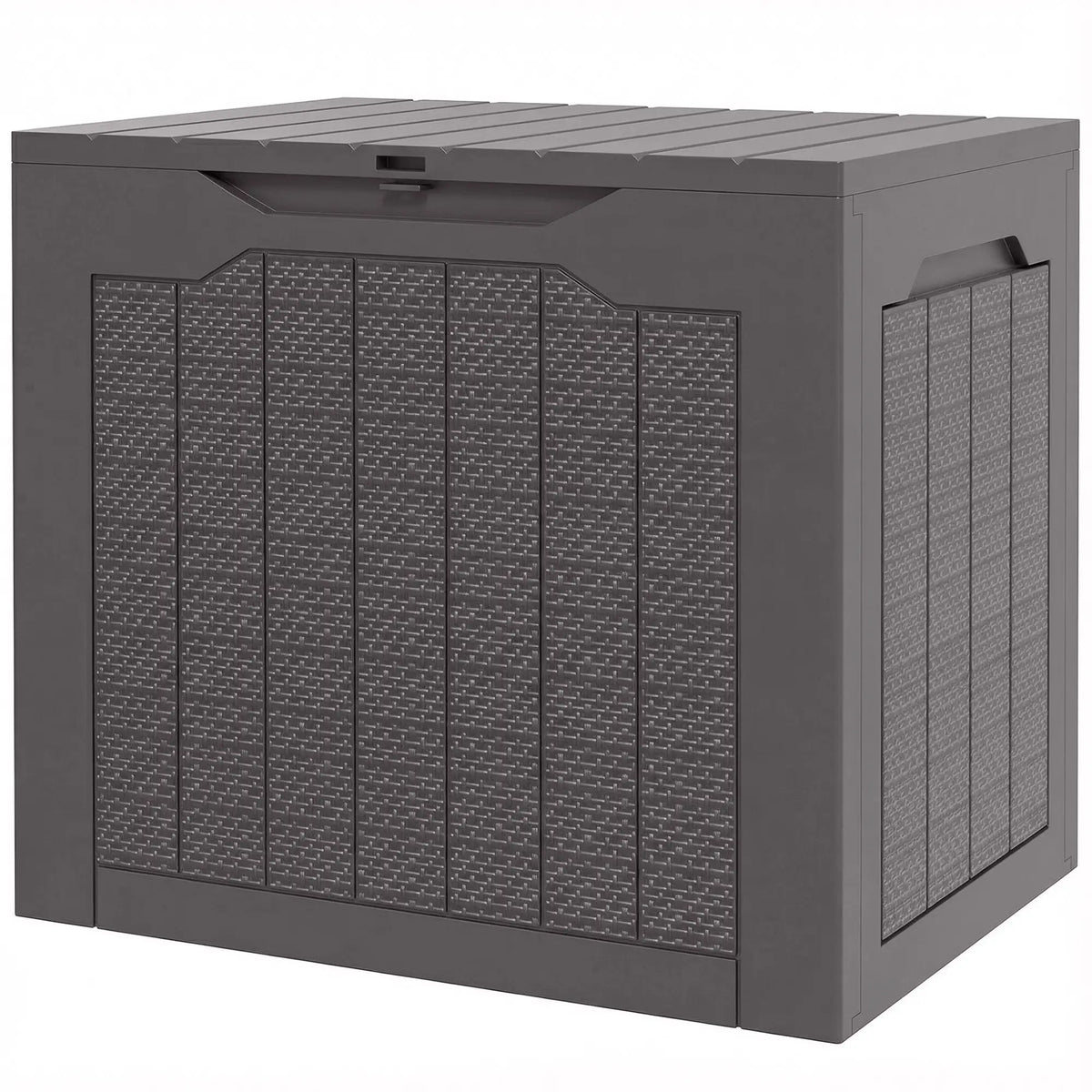 30 Gallon Resin Deck Box, Waterproof UV Resistant Outdoor Storage Deck Box & Outdoor Storage Brown at Gallery Canada