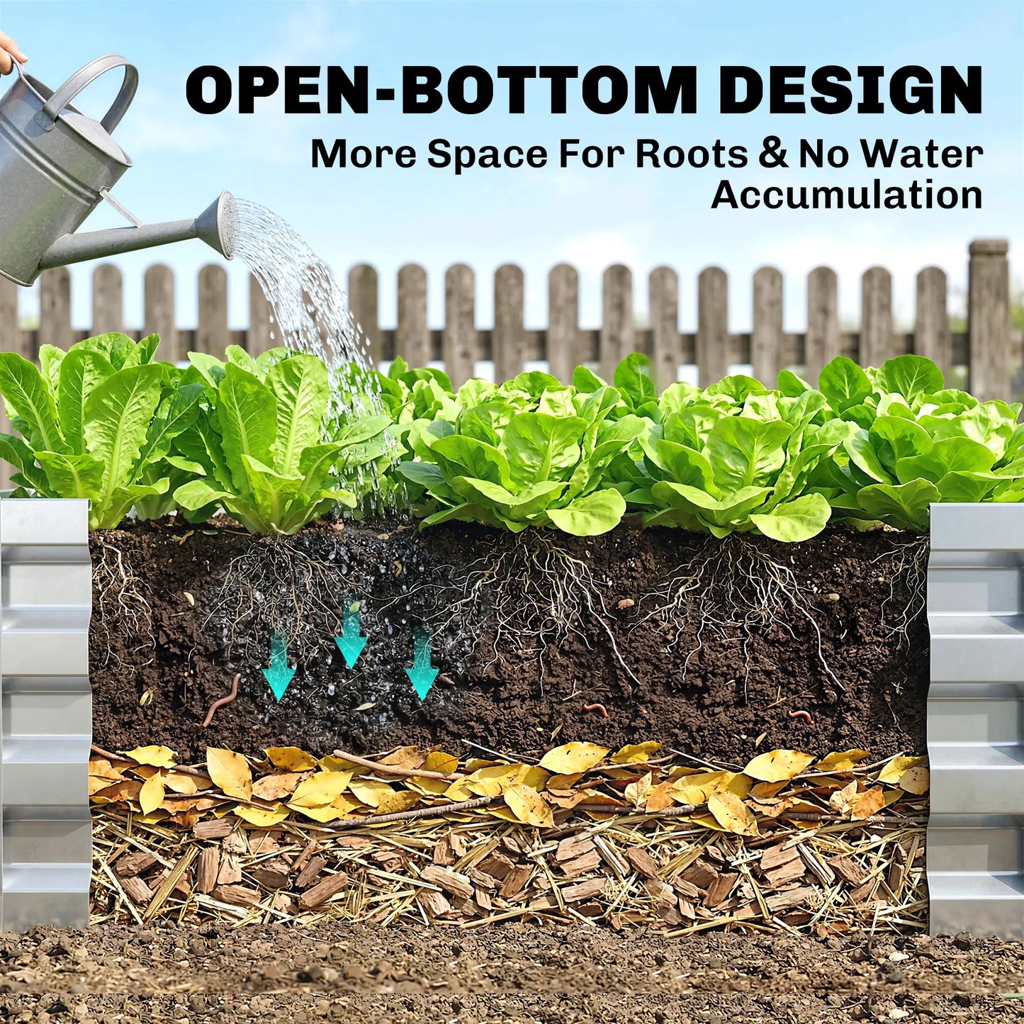 Galvanized Raised Garden Bed, Outdoor Planter Box, 4' x 2' x 1', Silver Raised Garden Beds at Gallery Canada