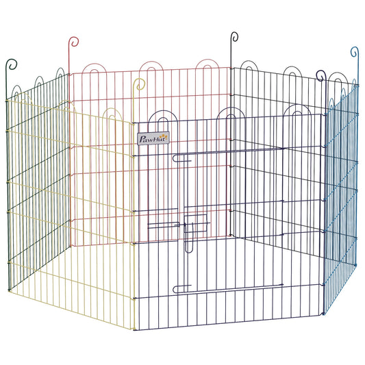Portable Hexagon Metal Pet Playpen, Dog Exercise Fence, Multi-colored Houses, Kennels & Pens Red, Yellow, Blue, Purple, Green, Navy at Gallery Canada
