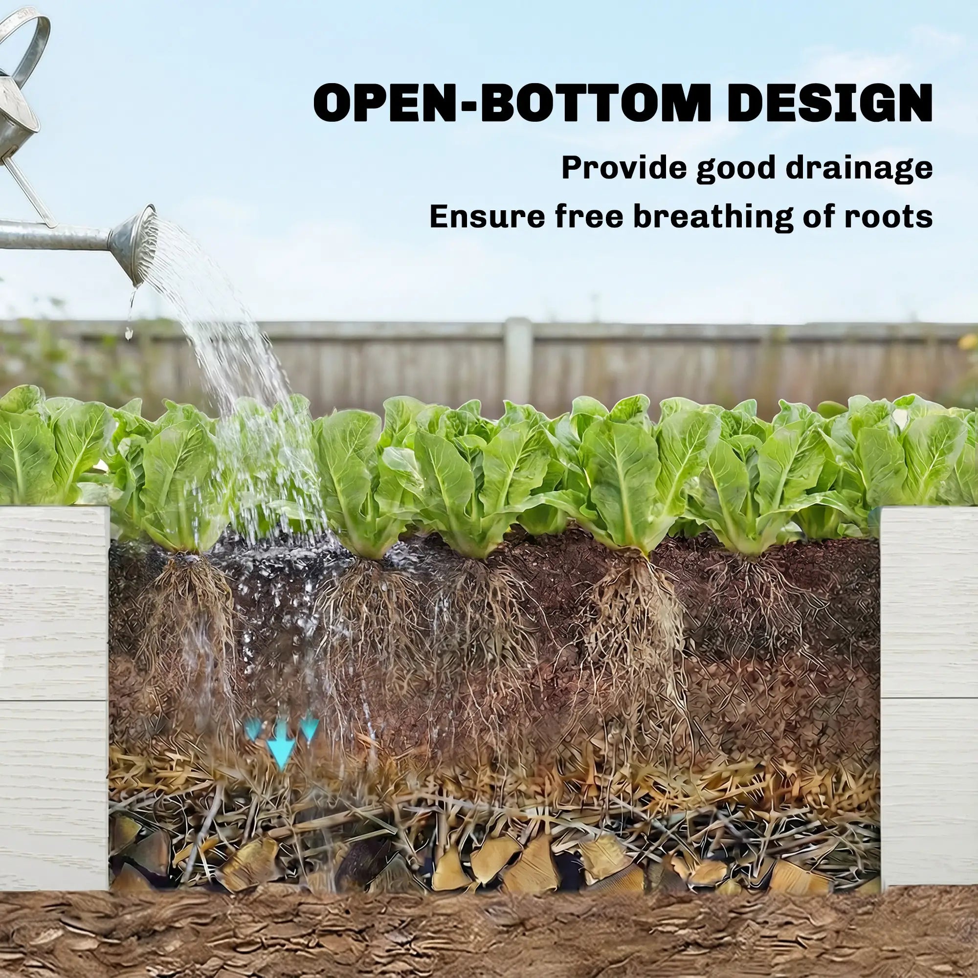 Vinyl Raised Garden Bed Kit, 6.5 x 3 x 1ft, White Raised Garden Beds at Gallery Canada