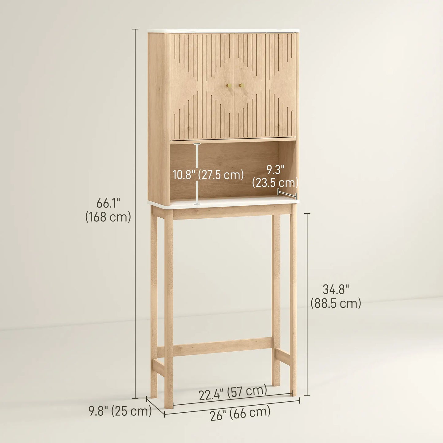 Over Toilet Storage Cabinet, Adjustable Shelf, Oak Bathroom Cabinets at Gallery Canada