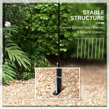 Birdcage Shape Arbour, Metal Garden Pergola for Climbing Plants Garden Arches at Gallery Canada
