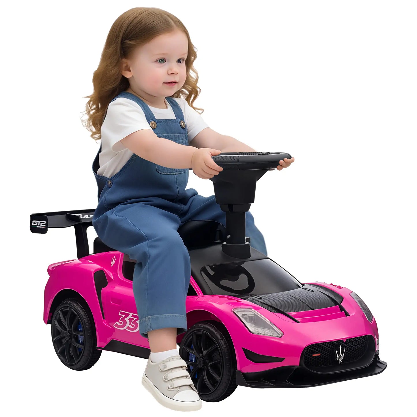 Maserati GT2 Baby Sliding Car, Storage Music Horn, 18-60 Months, Pink Push Cars for Toddlers at Gallery Canada
