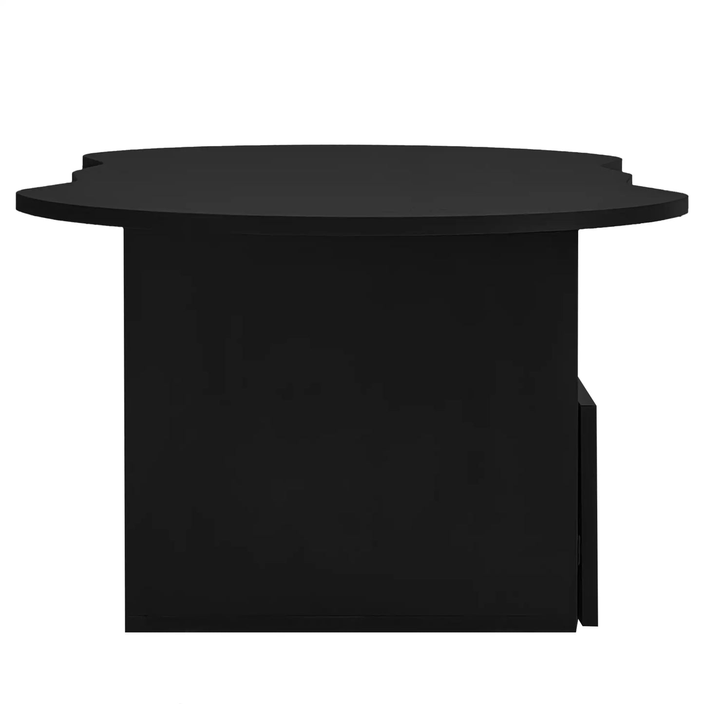 Coffee Table with Drawer, Open Storage, 39.5" L x 23.5" W x 15" H, Black Coffee Tables at Gallery Canada