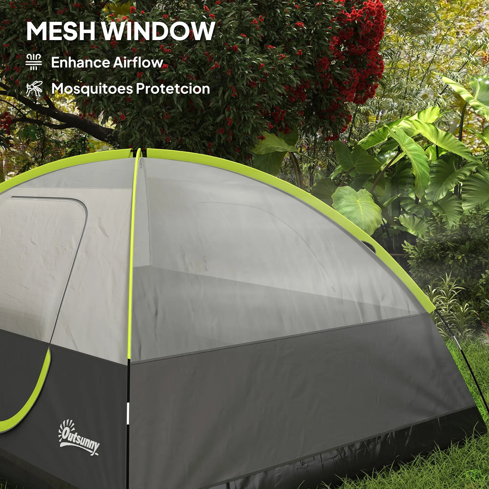 Pop Up Camping Tent, 3-4 Person, Waterproof Dome Tent, Mesh Window Camping Tents at Gallery Canada