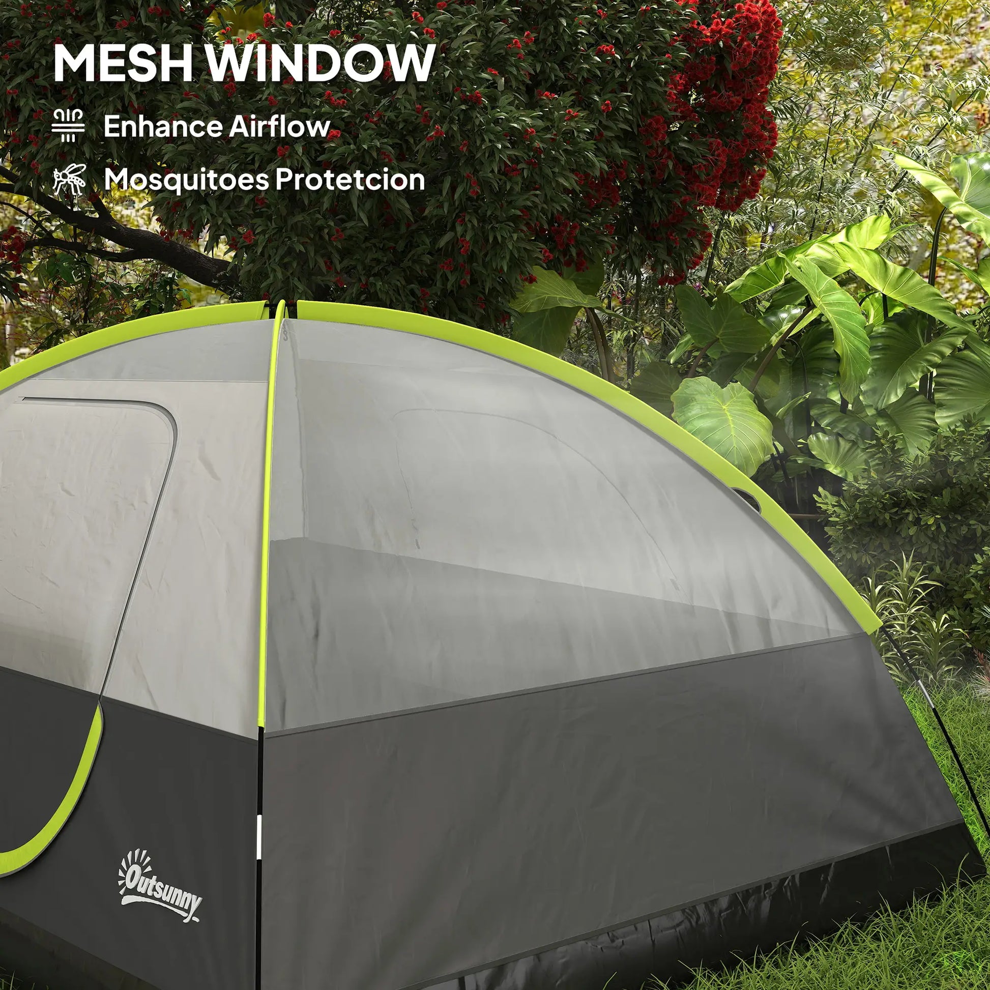 Pop Up Camping Tent, 3-4 Person, Waterproof Dome Tent, Mesh Window Camping Tents at Gallery Canada