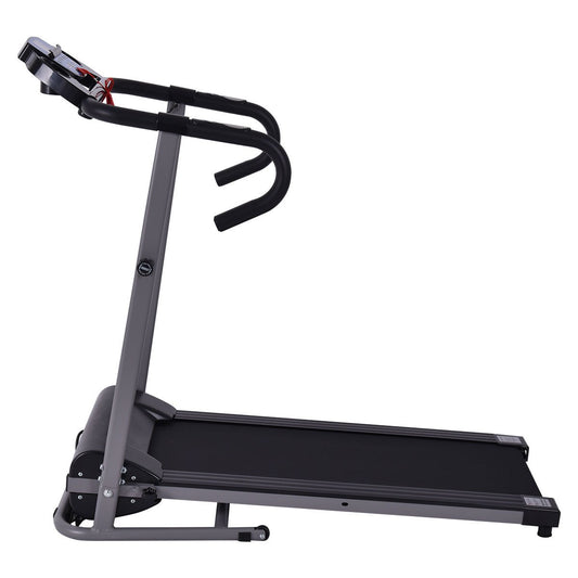 Electric Foldable Treadmill with LCD Display and Heart Rate Sensor, Black - Gallery Canada