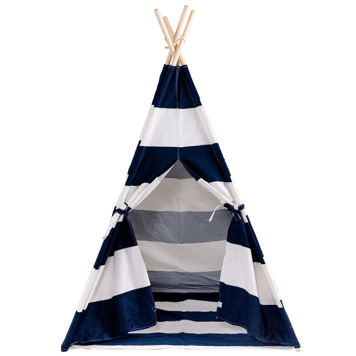 5' White & Blue Portable Indian Children Sleeping Dome Play Tent, Blue Play Tents & Playhouse at Gallery Canada