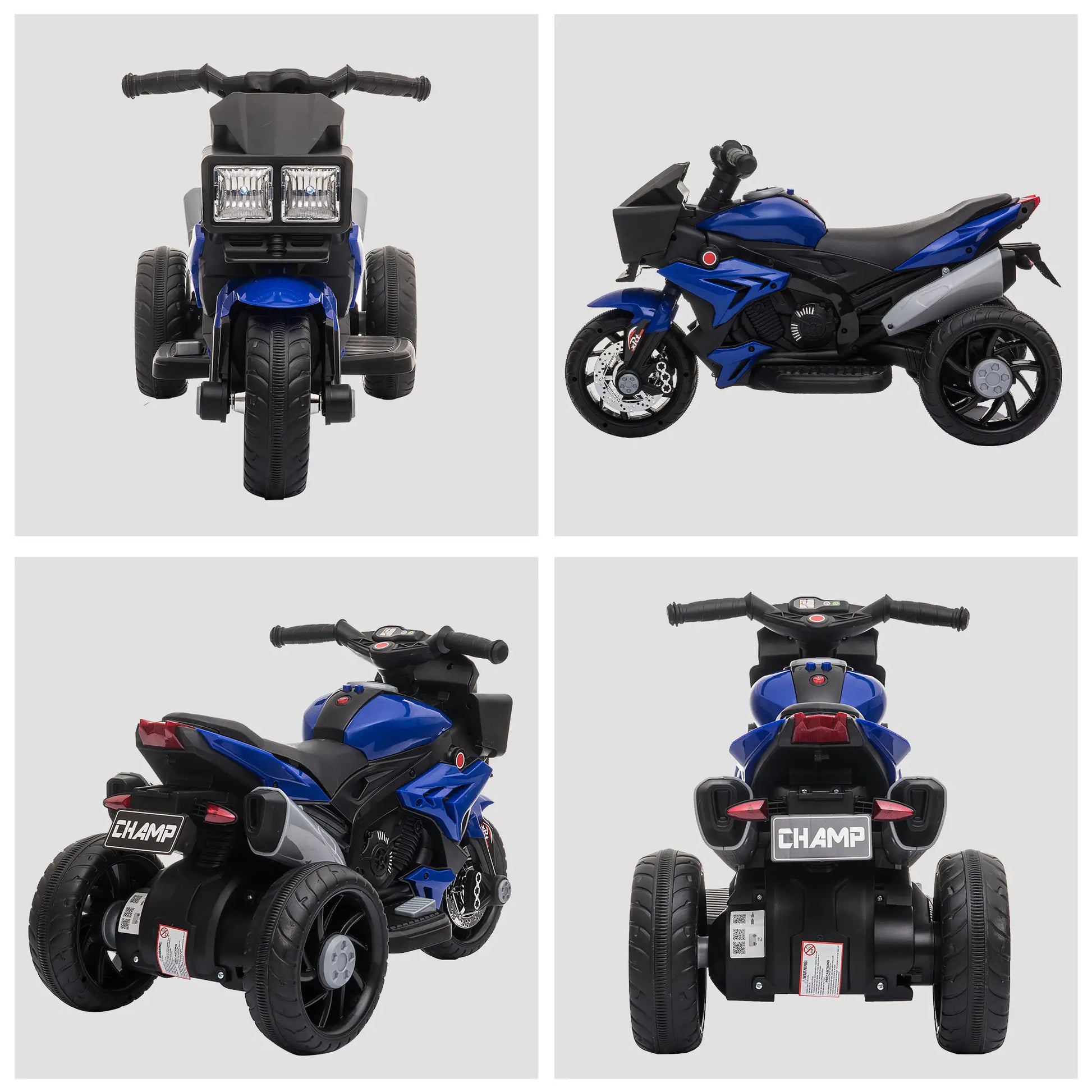 Kids Electric Motorcycle Ride-On Toy, 6V Battery Powered, Blue Electric Motorcycles at Gallery Canada
