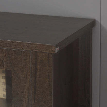 Fireplace TV Stand for 60 Inch TVs, Wood Cabinet with Storage Doors TV Stands at Gallery Canada