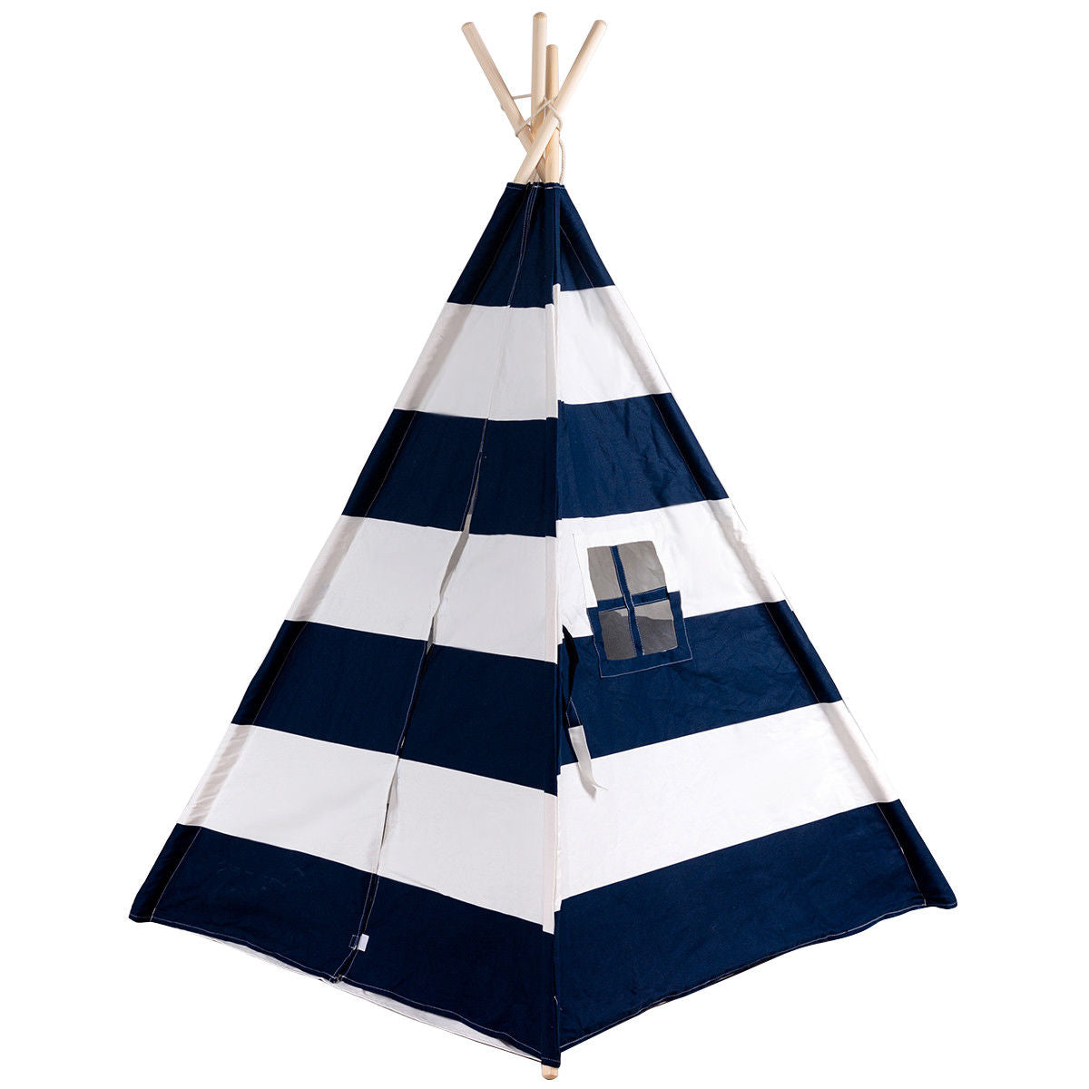 5' Portable Children Sleeping Dome Play Tent, White Blue Play Tents & Playhouse Blue at Gallery Canada