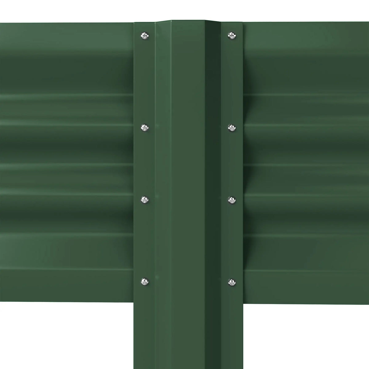 Lit de jardin surélevé vert de 31,5", étagère de rangement, jardinière surélevée, vert
